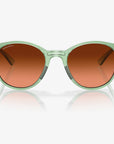 0OO9474-1352 Oakley Spindrift Sunglasses Transparent Jade Frame with PRIZM Brown Gradient Lens