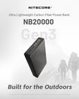 NITECORE 20000MAH (GEN 3) POWER BANK WATER-RESISTANT