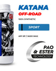 IPONE Katana Off Road - 100% Synthetic 4T Oil - Blue Belt in Sports Oil