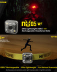 NITECORE NU05 V2 MINI USB HEADLAMP MATE