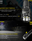 NITECORE E4K 4400 LUMEN EDC FLASHLIGHT