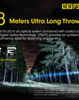 NITECORE NEW P30 LONG THROW TORCH NL2150R BATTERY INCLUDED
