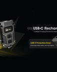 NITECORE 600 LUMEN USB-C RECHARGEABLE KEYCHAIN FLASHLIGHT BLACK