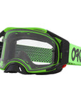 AirBrake MX Goggle Moto Green B1B w Clear Lens Oak