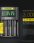 NITECORE INTELLIGENT BATTERY CHARGER USB FOUR SLOT SUPERB CHARGER