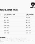 Size chart for REVIT Automate Jacket - Mens