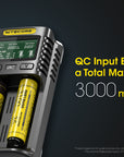NITECORE INTELLIGENT BATTERY CHARGER USB DUAL SLOT