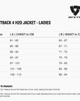 Size chart for REVIT Outback 4 H2O Jacket - Ladies