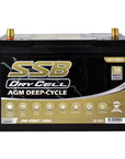 AGM BATTERY DEEP CYCLE DUAL PURPOSE 12V 105AH 780CCA BY SSB (27X MF) ULTRA HIGH PERFORMANCE