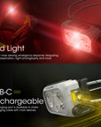 NITECORE 360 LUMEN USB RECHARGEABLE LED HEADLAMP BLACK
