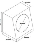 SUBWOOFER BOX FOR 10" SINGLE SUB BLACK
