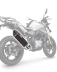 Scorpion Serket Parallel Full System - Black Ceramic - Fits BMW G310 R / G310 GS 16-24