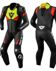 Argon 2 One Piece Race Suit Black-Neon Yellow