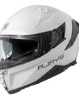 RJAYS DOMINATOR III Helmet - Solid Gloss Wht | Internal Sun-Shield