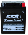 MOTORCYCLE AND POWERSPORTS BATTERY (YB14L-A2) AGM 12V 12AH 310CCA BY SSB HIGH PERFORMANCE