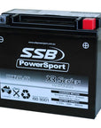 MOTORCYCLE AND POWERSPORTS BATTERY (YTX20L-BS) AGM 12V 18AH 400CCA BY SSB HIGH PERFORMANCE