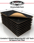 DYNAMAT XTREME BULK PACK SOUND DEADENING (457MM x 812MM x 1.72MM) - 9 SHEET PACK