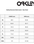Oakley Elements Shell Jacket size chart