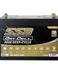 AGM BATTERY DEEP CYCLE DUAL PURPOSE 12V 105AH 780CCA BY SSB (27LX MF) ULTRA HIGH PERFORMANCE