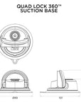 Quad Lock 360 Base - Suction