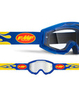 FMF POWERCORE Goggle Flame Navy - Clear Lens