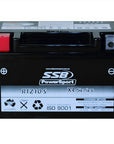 MOTORCYCLE AND POWERSPORTS BATTERY (YTZ10-S) AGM 12V 8.6AH 210CCA BY SSB HIGH PERFORMANCE
