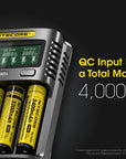 NITECORE INTELLIGENT BATTERY CHARGER USB FOUR SLOT SUPERB CHARGER