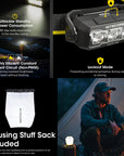 NITECORE 400 LUMEN USB RECHARGEABLE LED HEADLAMP TORCH