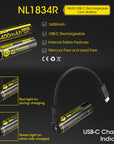NITECORE 18650 RECHARGEABLE BATTERY 3.7V 3400MAH
