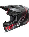 O'Neal 2026 3SRS HAZE Helmet - Black/Grey/Red