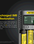 NITECORE INTELLIGENT BATTERY CHARGER USB FOUR SLOT SUPERB CHARGER