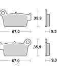 BRAKE PADS REAR MOTO MASTER PRO SINTERED APRILIA BETA GAS GAS KAWASAKI SUZUKI TM RACING YAMAHA