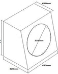 SUBWOOFER BOX FOR 15" SINGLE SUB BLACK