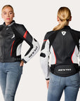 Jacket Xena 4 Ladies - White-Neon Red