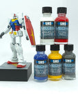 AIRBRUSH PAINT MECHA COLOUR SET SMS
