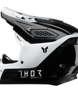 THOR HELMET FLEET STORM BLACK/WHITE