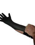 Motomuck Black Nitrile Gloves - lots of stretch