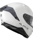 RJAYS DOMINATOR III Helmet - Solid Gloss Wht | Internal Sun-Shield