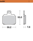 BRAKE PADS MOTO MASTER REAR SINTERED FOR MULTIPLE MAKES