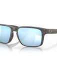 0OO9102-J955 Oakley Holbrook Sunglasses Woodgrain Frame with PRIZM Deep Water Polarized Lens