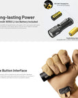 NITECORE MT1C PRO 1000 LUMEN IP68 EDC TORCH 505 YARDS THROW