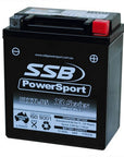 MOTORCYCLE AND POWERSPORTS BATTERY (YTX7L-BS) AGM 12V 6AH 175CCA BY SSB HIGH PERFORMANCE