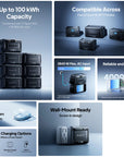 BLUETTI B500K EXPANSION BATTERY & USB/12VDC POWER STATION | 5120WH