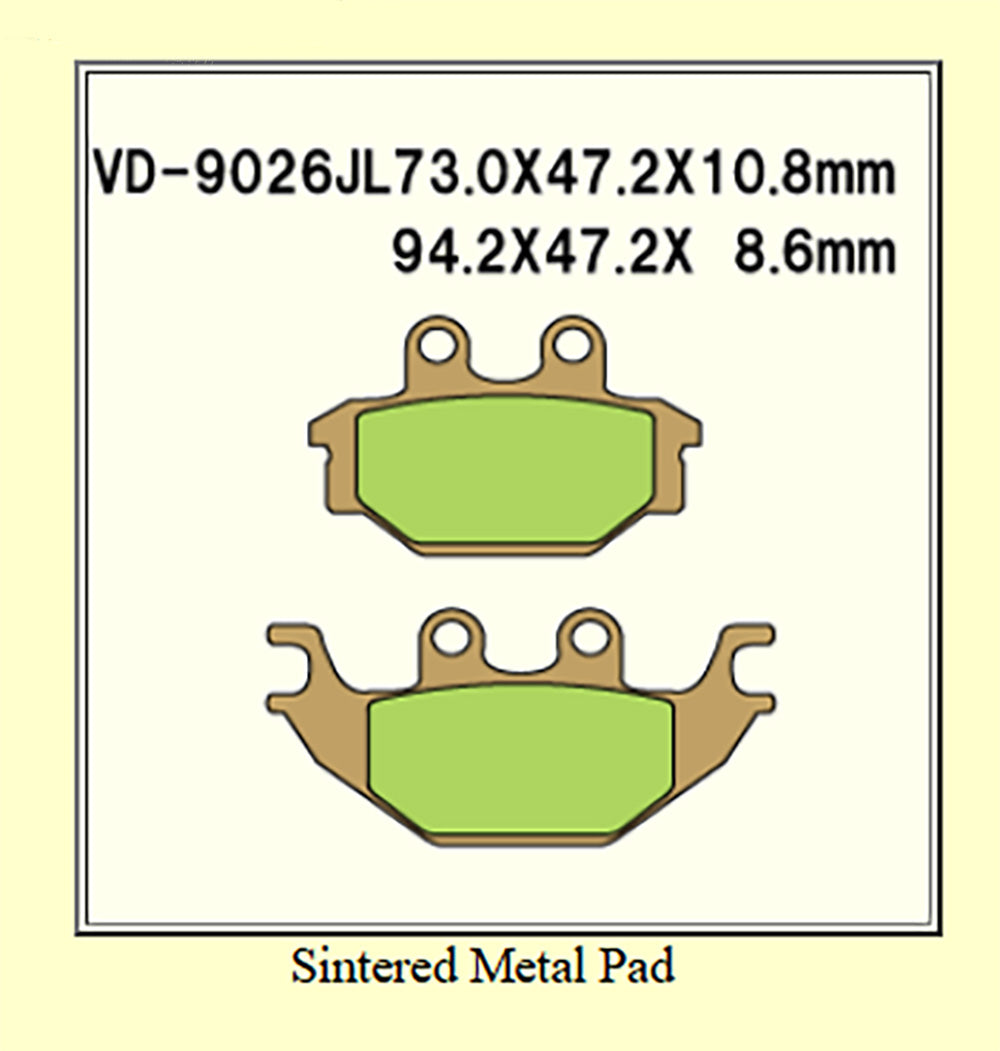 VD9000JL Sintered Metal Brake Pads Vesrah main image 0