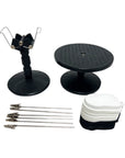 FORMULA AIRBRUSH PAINTING TURNTABLE AND HOLDER KIT WITH CLIPS