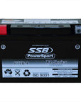 MOTORCYCLE AND POWERSPORTS BATTERY (YT7B-4) AGM 12V 6AH 150CCA BY SSB HIGH PERFORMANCE