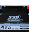 MOTORCYCLE AND POWERSPORTS BATTERY (Y50N18L-A2) AGM 12V 21AH CCA450 SSB HIGH PERFORMANCE