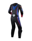 Xena 4 Ladies 1 pc Suit Black-Blue REV'IT!