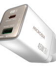 MICRODIA SMARTCUBE NANO 45W DUAL PORT GAN WALL CHARGER - WHITE