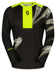 SCOTT Swap EVO MX Jersey, Caviar, Black/Yellow - front